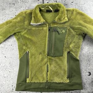 Mountain Hardwear Jacket Womens XS Green Monkey Fleece Fuzzy Soft Outdoor